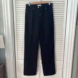 H&M Black Straight-Leg jeans